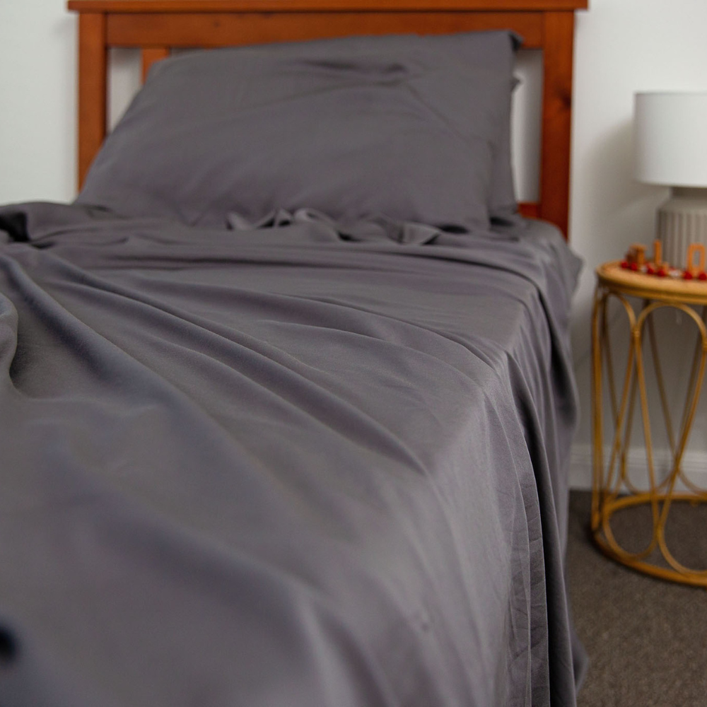 
                  
                    Charcoal Fitted Sheet - The Cosy Quarter
                  
                