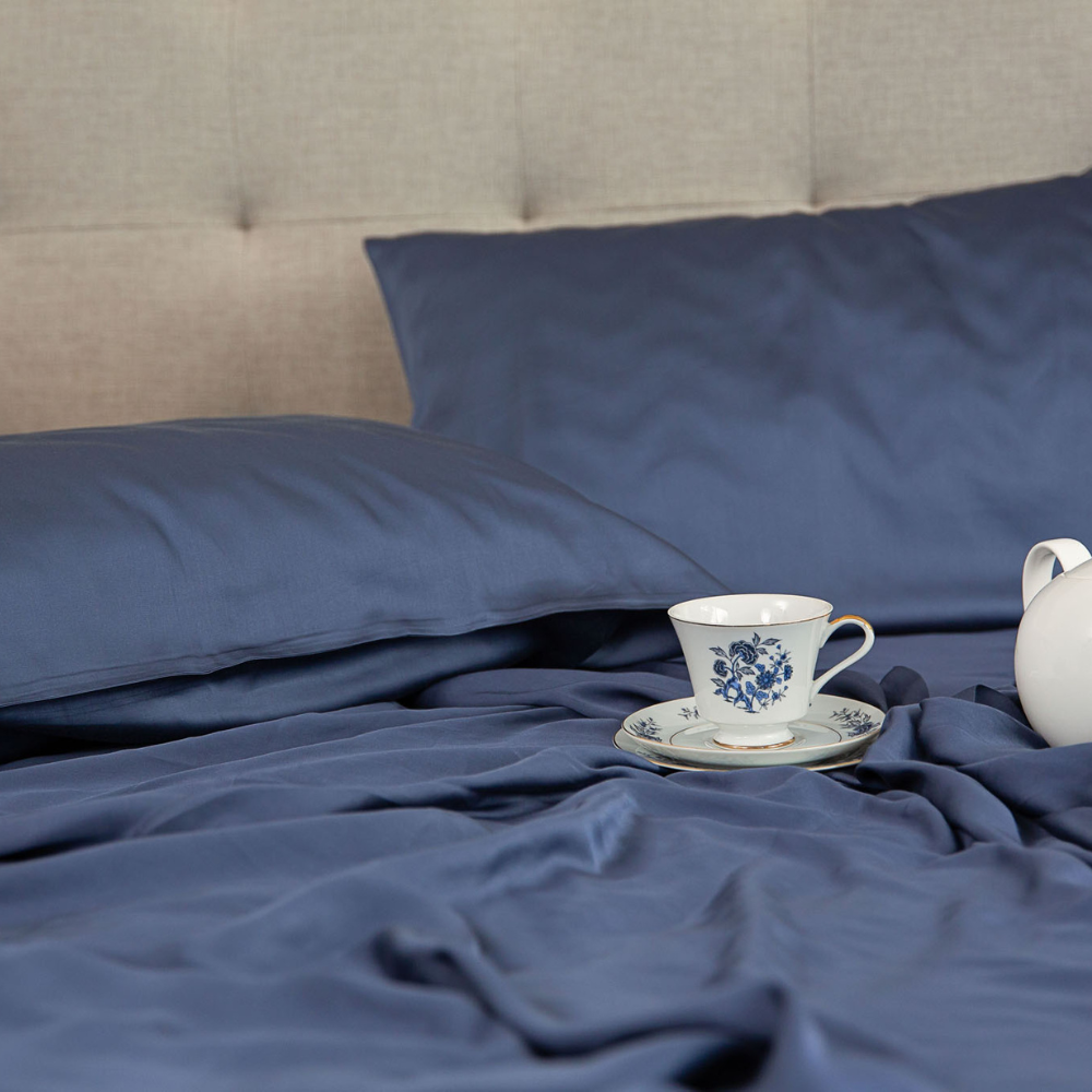 Dark Blue Sheet Set - The Cosy Quarter