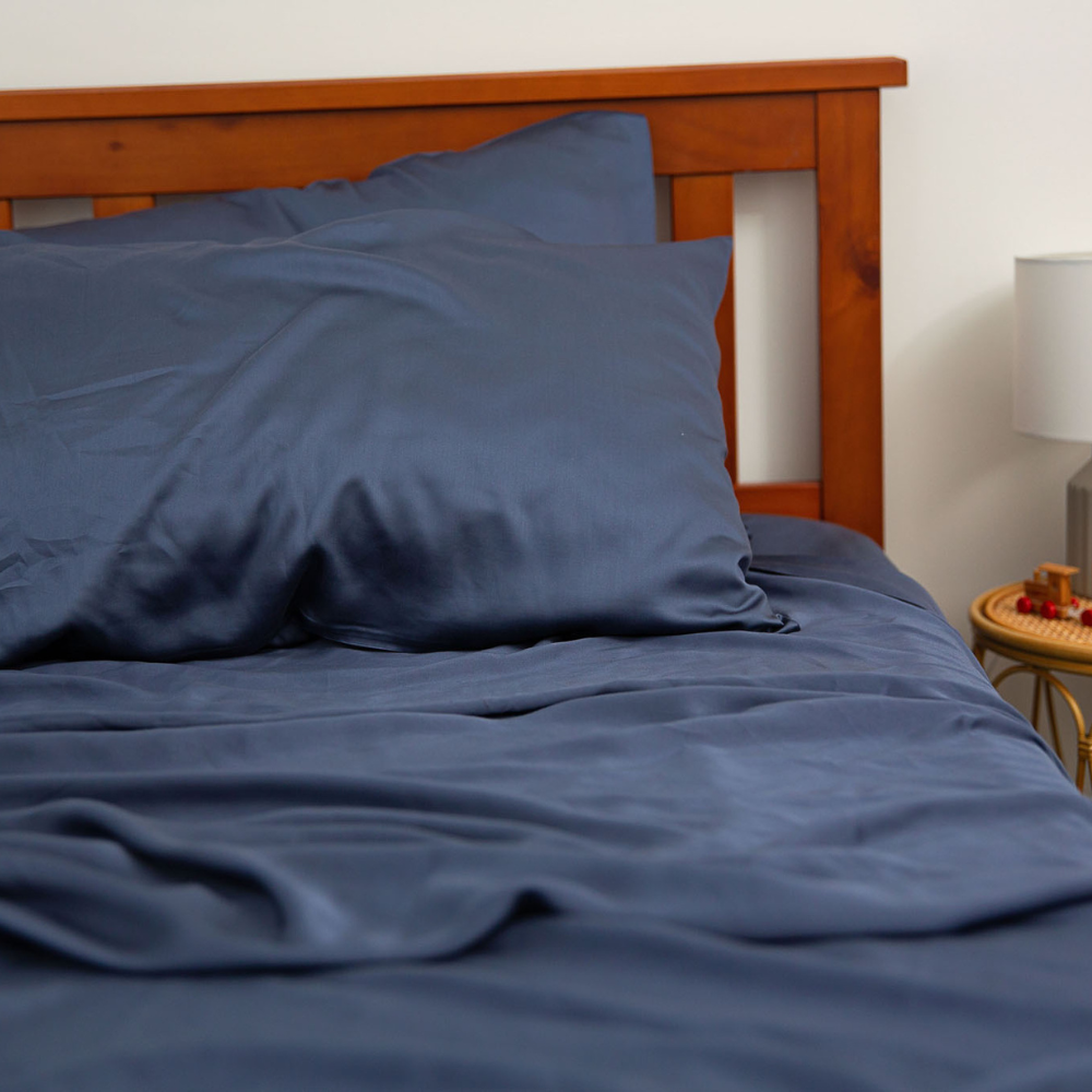 
                  
                    Dark Blue Sheet Set - The Cosy Quarter
                  
                